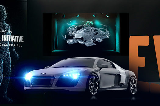 ologrammi 3D nel settore automobilistico
